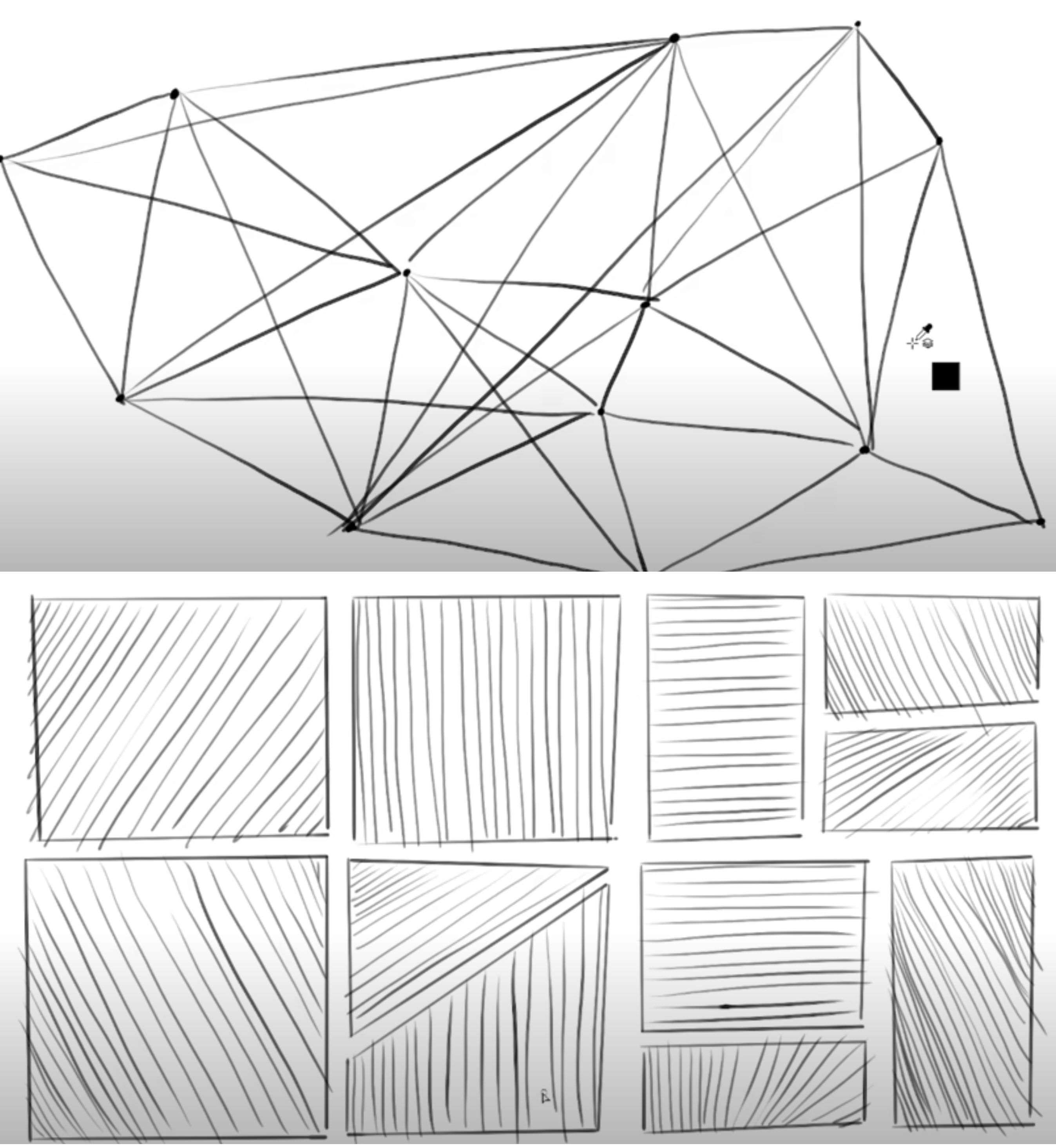 connect the dots & hatching