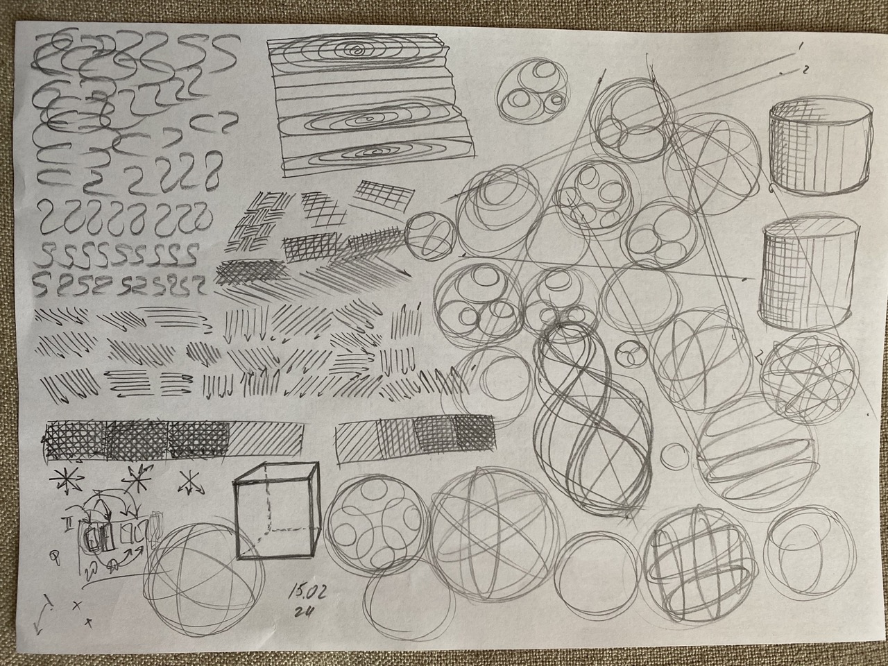 circles, lines, curves